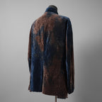 未使用 ZIGGY CHEN ジギーチェン / 25AW Velvet Stand Collar Blazer / ジャケット / 0M2530905 / size 44 (NAVY x BROWN）