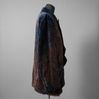 未使用 ZIGGY CHEN ジギーチェン / 25AW Velvet Stand Collar Blazer / ジャケット / 0M2530905 / size 44 (NAVY x BROWN）