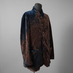 未使用 ZIGGY CHEN ジギーチェン / 25AW Velvet Stand Collar Blazer / ジャケット / 0M2530905 / size 44 (NAVY x BROWN）