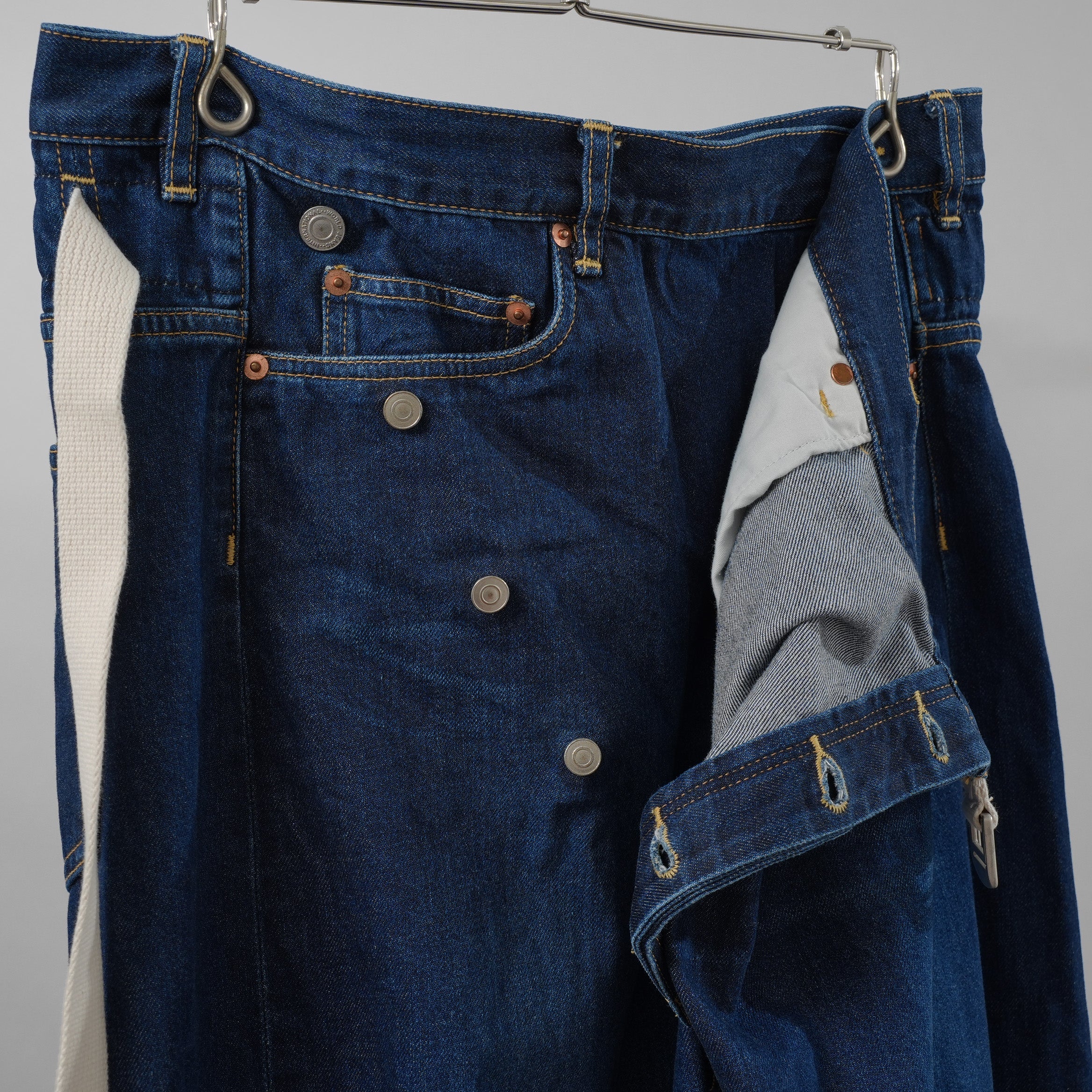 KAZUYUKI KUMAGAI ATTACHMENT カズユキクマガイ アタッチメント / 美品 19AW ラップデニム パンツ / KP93-031 / size 2 (INDIGO)