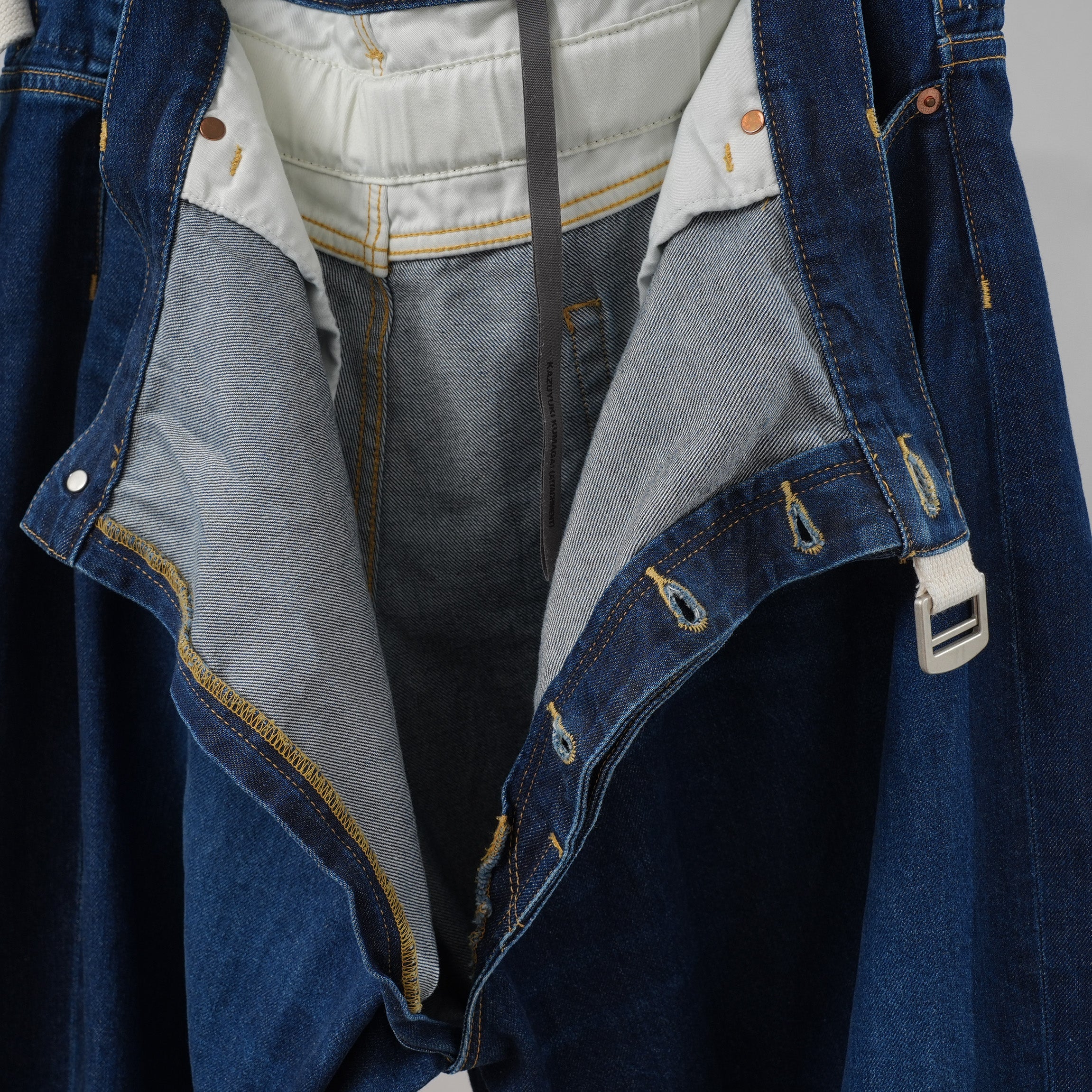 KAZUYUKI KUMAGAI ATTACHMENT カズユキクマガイ アタッチメント / 美品 19AW ラップデニム パンツ / KP93-031 / size 2 (INDIGO)