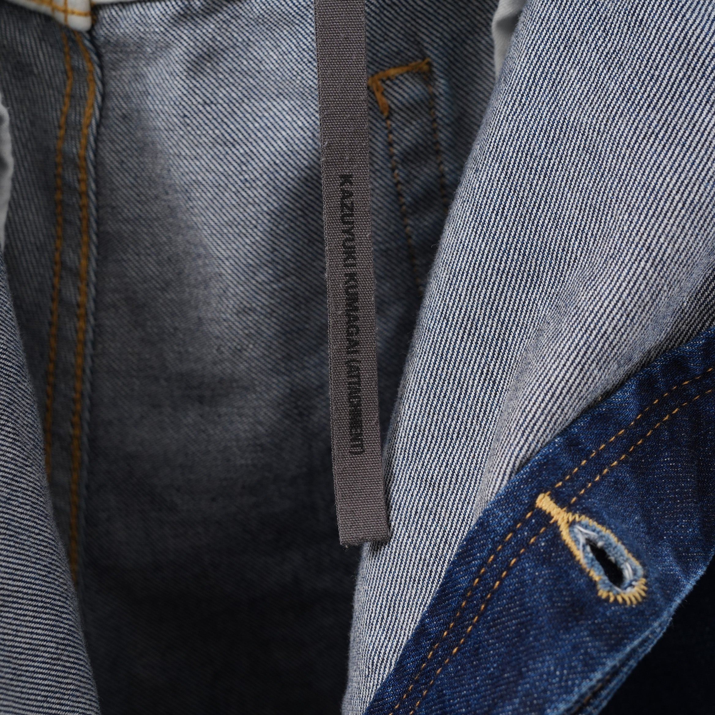 KAZUYUKI KUMAGAI ATTACHMENT カズユキクマガイ アタッチメント / 美品 19AW ラップデニム パンツ / KP93-031 / size 2 (INDIGO)