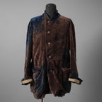 未使用 ZIGGY CHEN ジギーチェン / 25AW Velvet Stand Collar Blazer / ジャケット / 0M2530905 / size 44 (NAVY x BROWN）