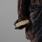 未使用 ZIGGY CHEN ジギーチェン / 25AW Velvet Stand Collar Blazer / ジャケット / 0M2530905 / size 44 (NAVY x BROWN）