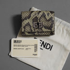 FENDI フェンディ / 美品 パイソン ピーカブー コンパクトウォレット / 三つ折り財布 / 8M0426 アクセサリー