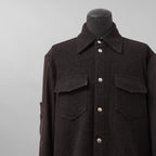NAMACHEKO ナマチェコ / 美品 24AW MA-1 SHIRT 長袖シャツ / NW24-403-N9001-7020 / size S (GANACHE)