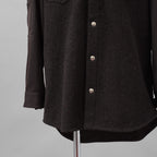 NAMACHEKO ナマチェコ / 美品 24AW MA-1 SHIRT 長袖シャツ / NW24-403-N9001-7020 / size S (GANACHE)