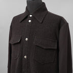 NAMACHEKO ナマチェコ / 美品 24AW MA-1 SHIRT 長袖シャツ / NW24-403-N9001-7020 / size S (GANACHE)