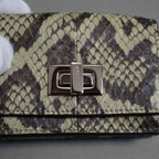 FENDI フェンディ / 美品 パイソン ピーカブー コンパクトウォレット / 三つ折り財布 / 8M0426 アクセサリー