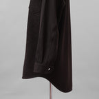 NAMACHEKO ナマチェコ / 美品 24AW MA-1 SHIRT 長袖シャツ / NW24-403-N9001-7020 / size S (GANACHE)