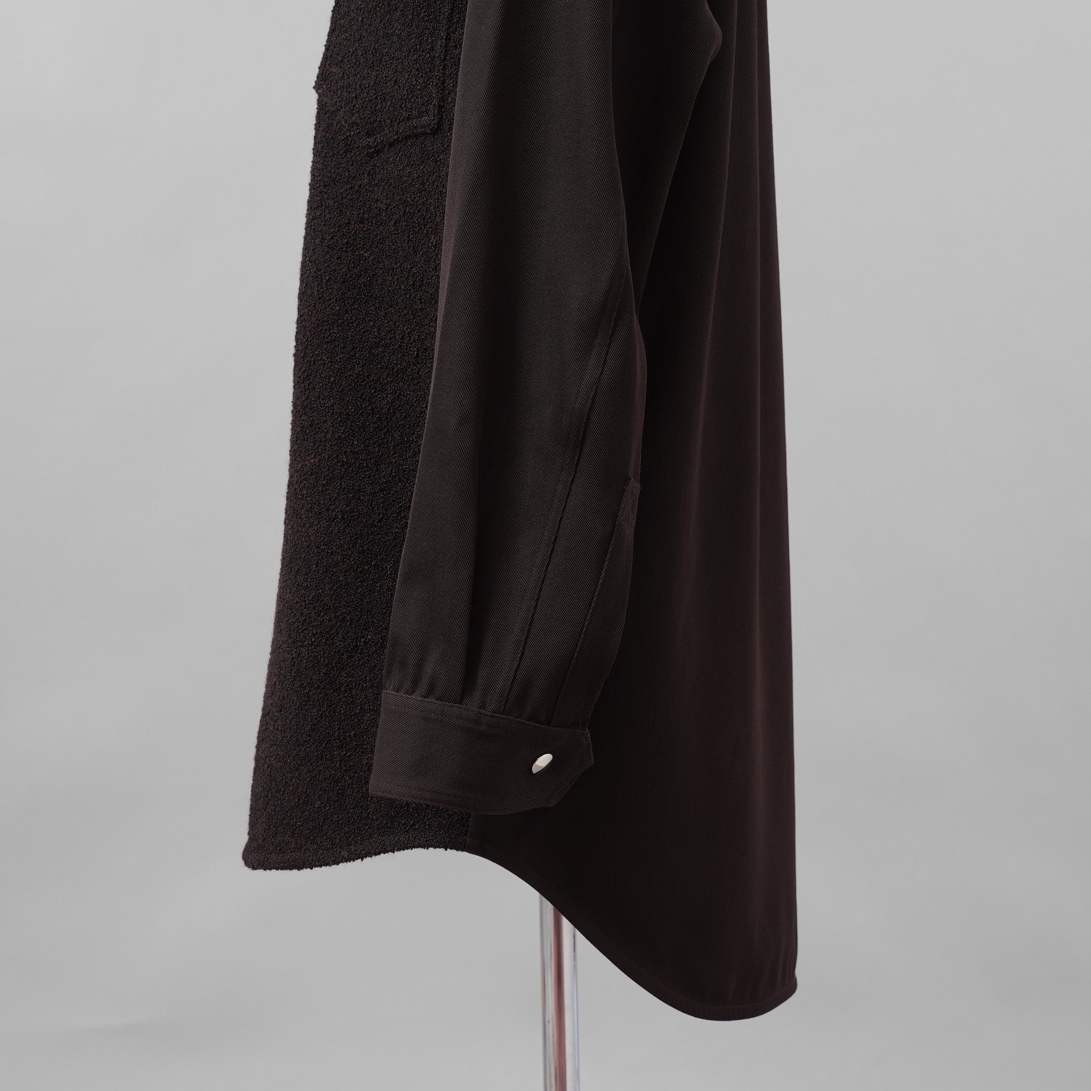 NAMACHEKO ナマチェコ / 美品 24AW MA-1 SHIRT 長袖シャツ / NW24-403-N9001-7020 / size S (GANACHE)