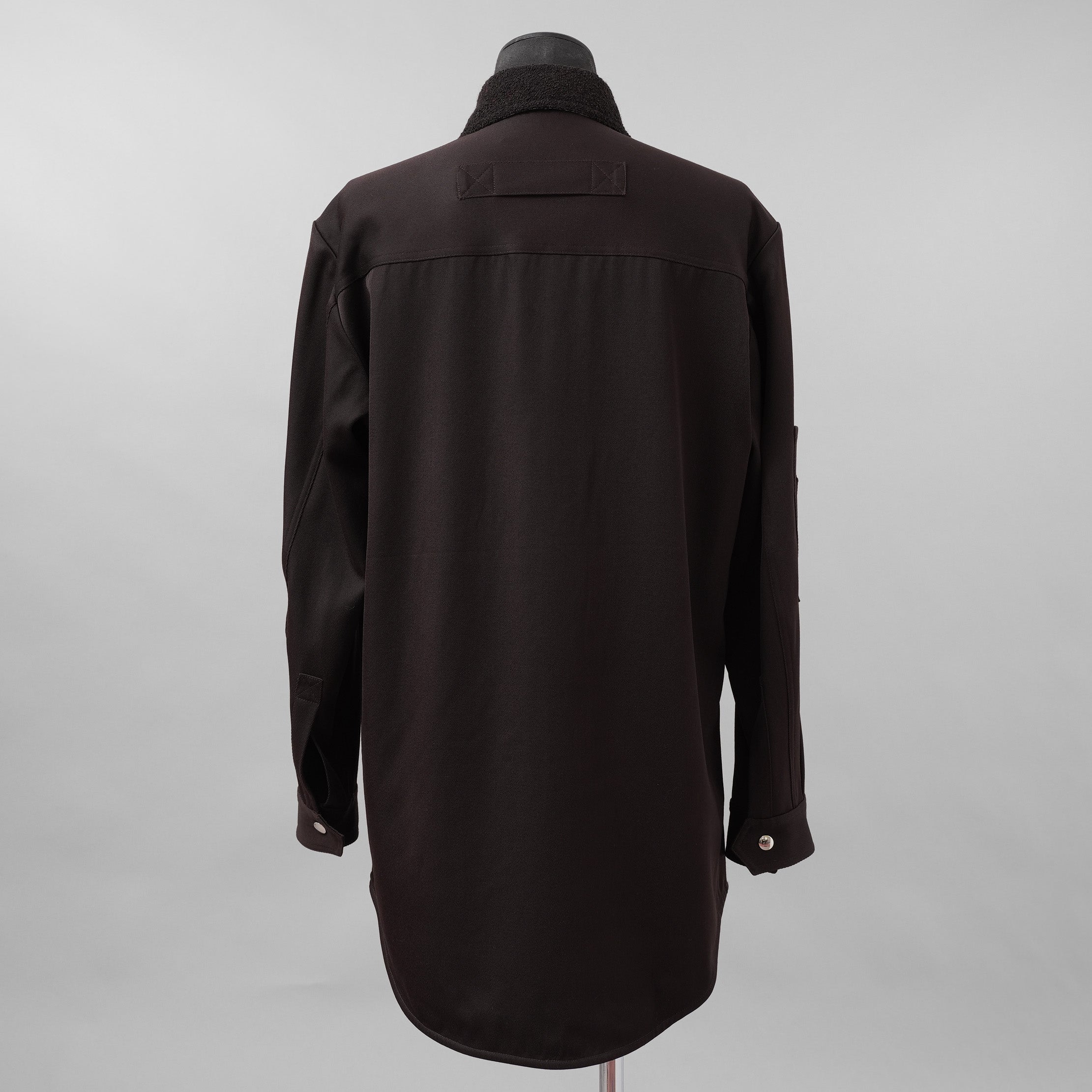 NAMACHEKO ナマチェコ / 美品 24AW MA-1 SHIRT 長袖シャツ / NW24-403-N9001-7020 / size S (GANACHE)