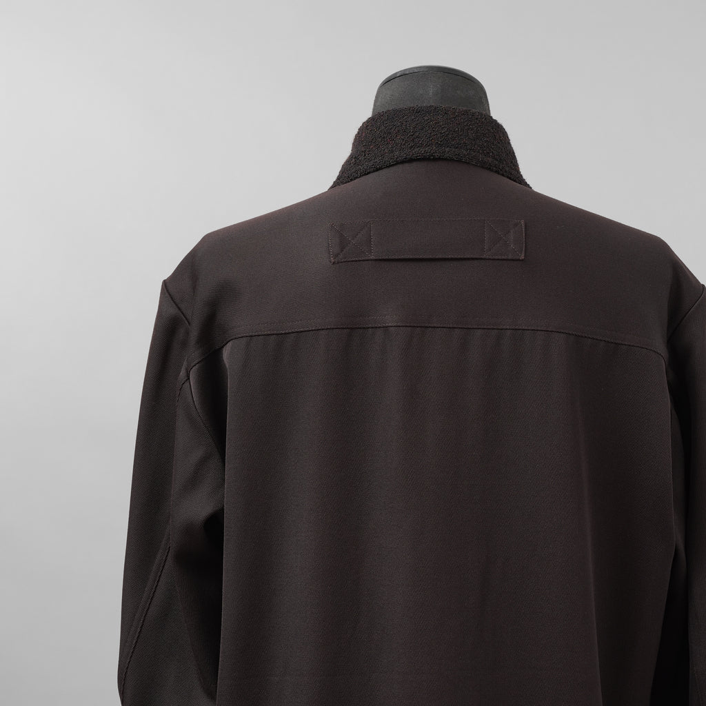 NAMACHEKO ナマチェコ / 美品 24AW MA-1 SHIRT 長袖シャツ / NW24-403-N9001-7020 / size S (GANACHE)