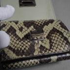 FENDI フェンディ / 美品 パイソン ピーカブー コンパクトウォレット / 三つ折り財布 / 8M0426 アクセサリー