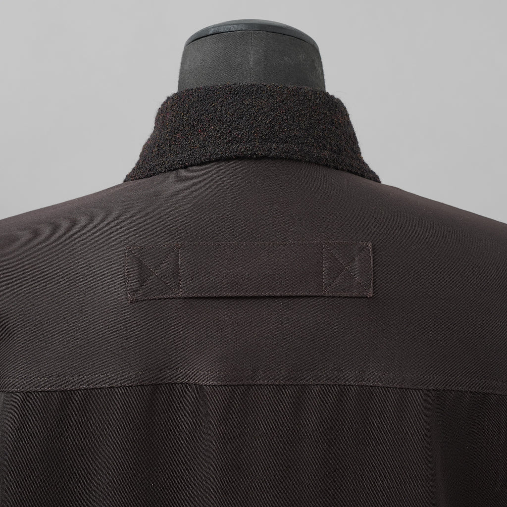NAMACHEKO ナマチェコ / 美品 24AW MA-1 SHIRT 長袖シャツ / NW24-403-N9001-7020 / size S (GANACHE)