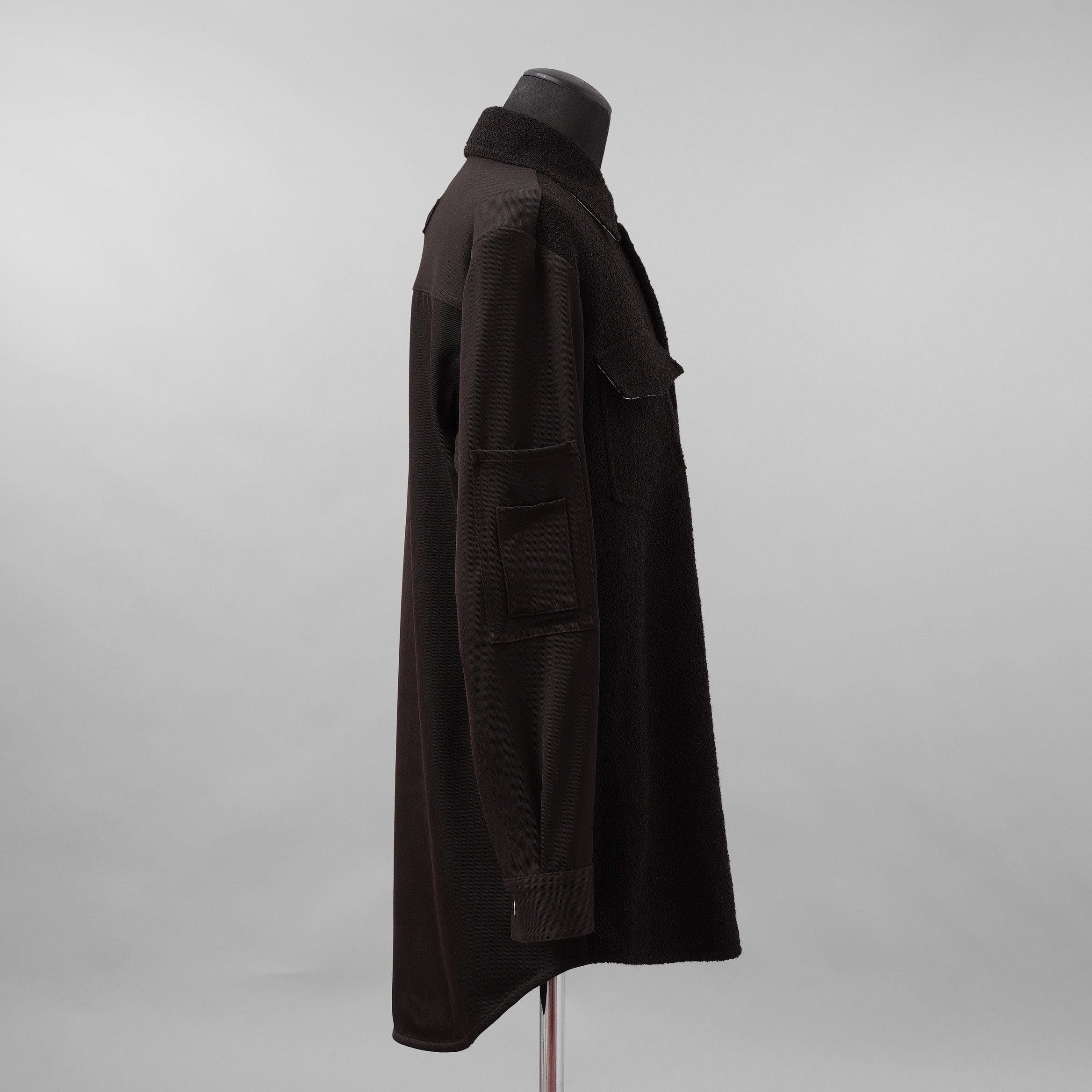 NAMACHEKO ナマチェコ / 美品 24AW MA-1 SHIRT 長袖シャツ / NW24-403-N9001-7020 / size S (GANACHE)