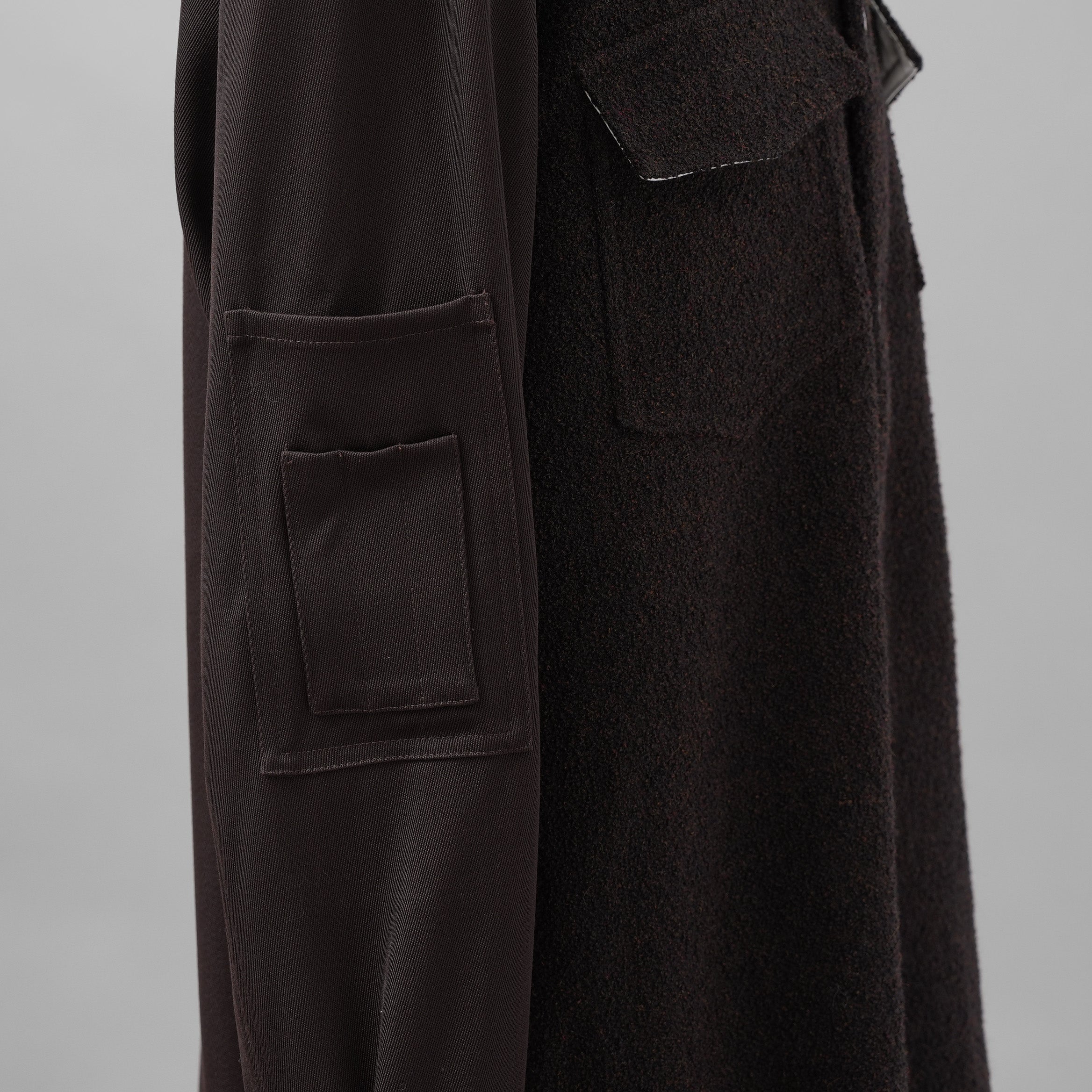 NAMACHEKO ナマチェコ / 美品 24AW MA-1 SHIRT 長袖シャツ / NW24-403-N9001-7020 / size S (GANACHE)