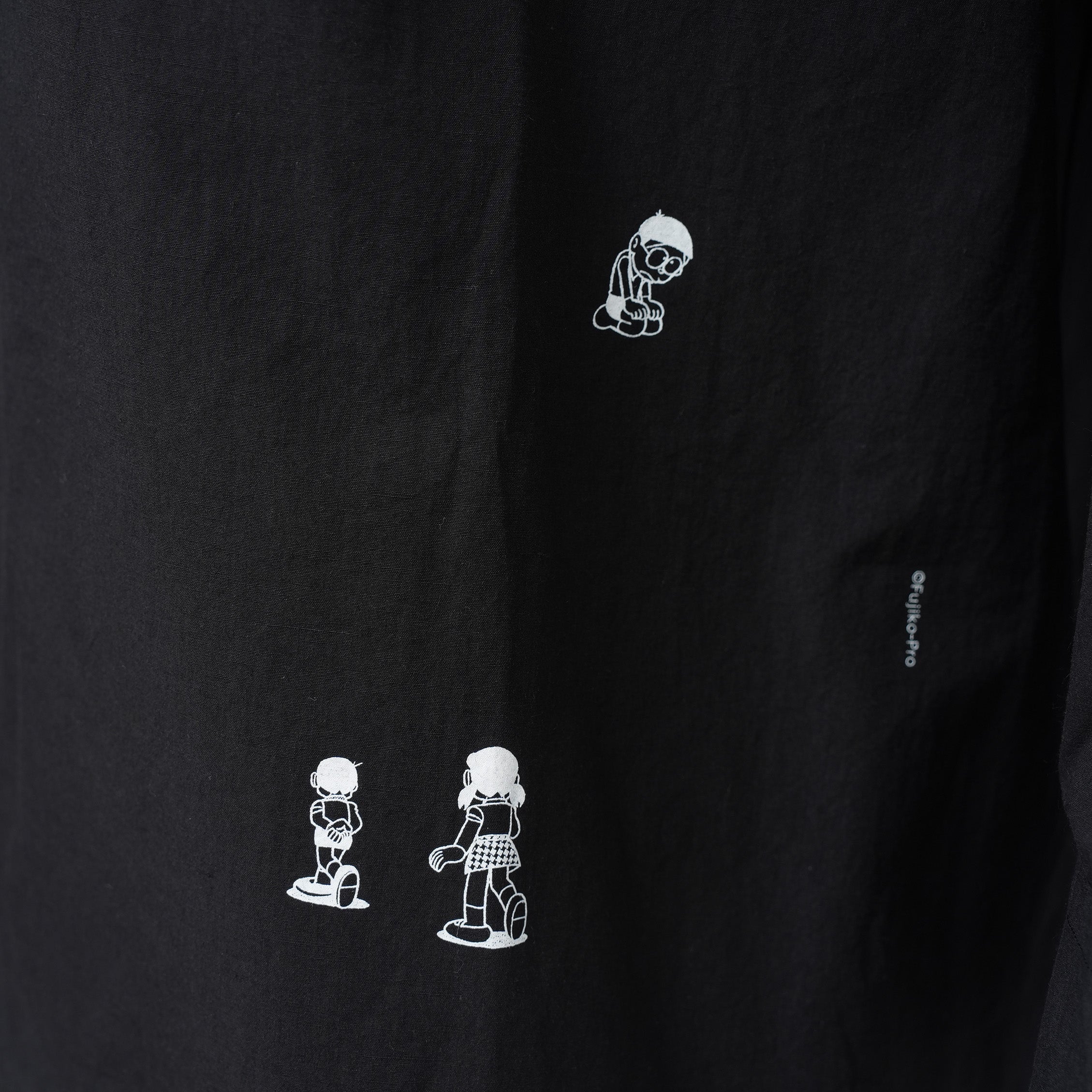 LAD MUSICIAN ×ドラえもん コラボ / 美品 DORAEMON LAD MUSICIAN BIG SHIRT 長袖シャツ / 2325-102 / size 44 (BLACK)