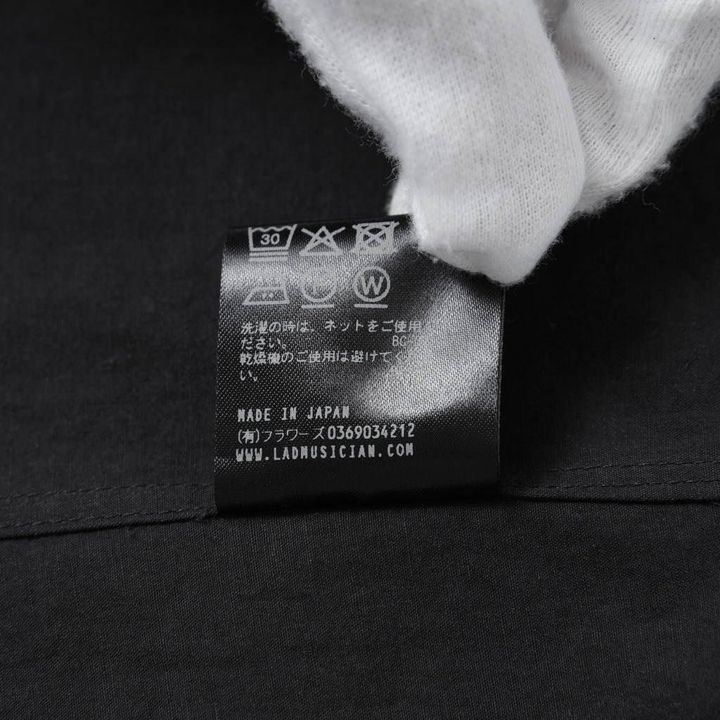 LAD MUSICIAN ×ドラえもん コラボ / 美品 DORAEMON LAD MUSICIAN BIG SHIRT 長袖シャツ / 2325-102 / size 44 (BLACK)