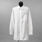 Yohji Yamamoto POUR HOMME ヨウジヤマモト プールオム / 美品 23SS コットンブロード ドレスシャツ / 長袖シャツ / HZ-B64-012 / size 2 (WHITE)
