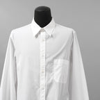 Yohji Yamamoto POUR HOMME ヨウジヤマモト プールオム / 美品 23SS コットンブロード ドレスシャツ / 長袖シャツ / HZ-B64-012 / size 2 (WHITE)