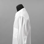 Yohji Yamamoto POUR HOMME ヨウジヤマモト プールオム / 美品 23SS コットンブロード ドレスシャツ / 長袖シャツ / HZ-B64-012 / size 2 (WHITE)