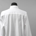 Yohji Yamamoto POUR HOMME ヨウジヤマモト プールオム / 美品 23SS コットンブロード ドレスシャツ / 長袖シャツ / HZ-B64-012 / size 2 (WHITE)