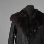超希少 新品 incarnation インカネーション / 24AW HEAVY WEIGHT BABY CALF LEAHER LAPELLESS JACKET LINED JJK-1 WITH SHEARLING COLLAR ヘヴィーベビーカーフ レザー ジャケット /