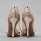 Valentino Garavani ヴァレンティノ ガラヴァーニ / 21AW ロックスタッズ アルコーブ メッシュ パンプス シューズ / size 35.5 (22.5cm) GOLD レディース