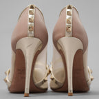 Valentino Garavani ヴァレンティノ ガラヴァーニ / 21AW ロックスタッズ アルコーブ メッシュ パンプス シューズ / size 35.5 (22.5cm) GOLD レディース