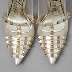 Valentino Garavani ヴァレンティノ ガラヴァーニ / 21AW ロックスタッズ アルコーブ メッシュ パンプス シューズ / size 35.5 (22.5cm) GOLD レディース