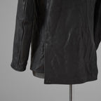超希少 新品 incarnation インカネーション / 24AW HEAVY WEIGHT BABY CALF LEAHER LAPELLESS JACKET LINED JJK-1 WITH SHEARLING COLLAR ヘヴィーベビーカーフ レザー ジャケット /