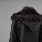 超希少 新品 incarnation インカネーション / 24AW HEAVY WEIGHT BABY CALF LEAHER LAPELLESS JACKET LINED JJK-1 WITH SHEARLING COLLAR ヘヴィーベビーカーフ レザー ジャケット /