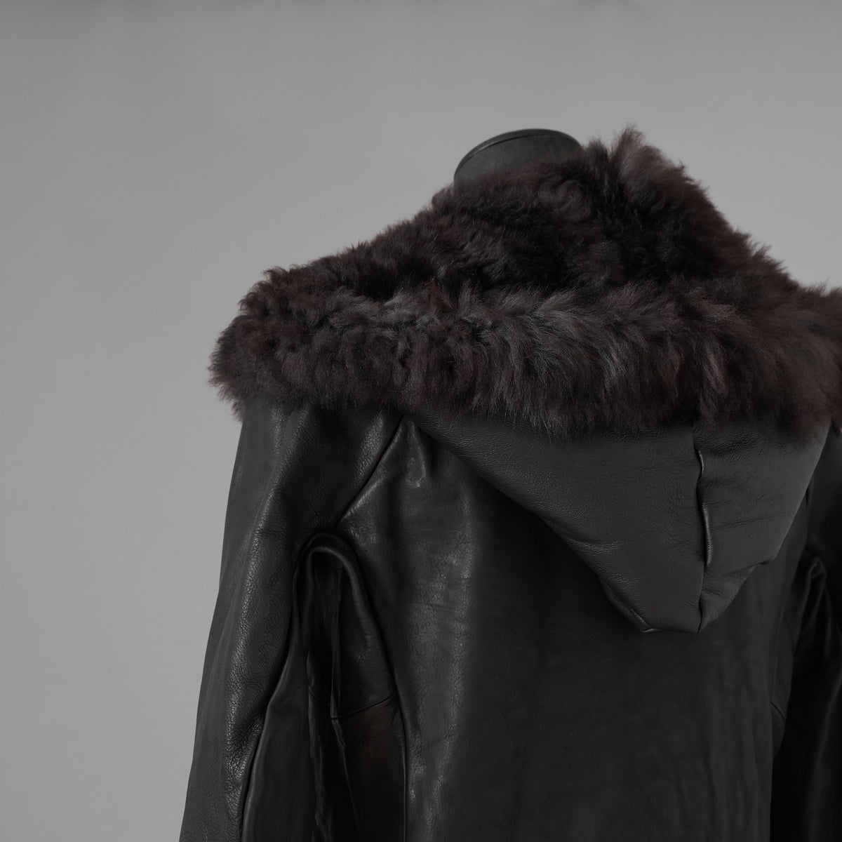 超希少 新品 incarnation インカネーション / 24AW HEAVY WEIGHT BABY CALF LEAHER LAPELLESS JACKET LINED JJK-1 WITH SHEARLING COLLAR ヘヴィーベビーカーフ レザー ジャケット /