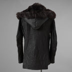超希少 新品 incarnation インカネーション / 24AW HEAVY WEIGHT BABY CALF LEAHER LAPELLESS JACKET LINED JJK-1 WITH SHEARLING COLLAR ヘヴィーベビーカーフ レザー ジャケット /