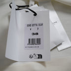 試着のみ CELINE セリーヌ/ 23AW ロミークロップドシャツフリルカラー ブラウス / 長袖シャツ / 008D 2C77A 01AV / size 38 (WHITE) レディース