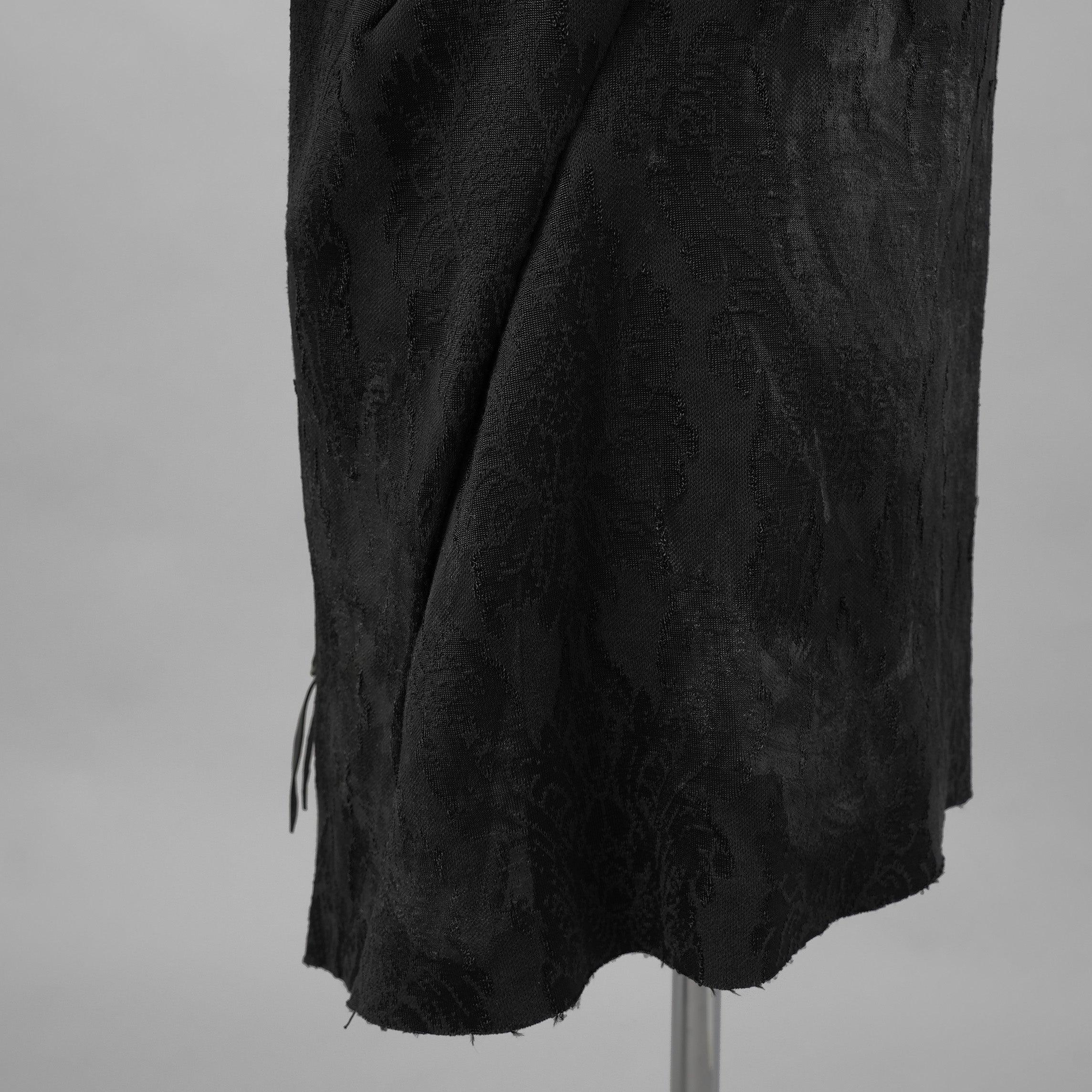 Leon Emanuel Blanck レオン エマニュエル ブランク / 美品 Forced Perspective Ninja Hoodie コーティング ロング パーカー / FP-M-HO-Z-01 / size 46 (BLACK)