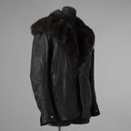 超希少 新品 incarnation インカネーション / 24AW HEAVY WEIGHT BABY CALF LEAHER LAPELLESS JACKET LINED JJK-1 WITH SHEARLING COLLAR ヘヴィーベビーカーフ レザー ジャケット /