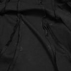 Leon Emanuel Blanck レオン エマニュエル ブランク / 美品 Forced Perspective Ninja Hoodie コーティング ロング パーカー / FP-M-HO-Z-01 / size 46 (BLACK)