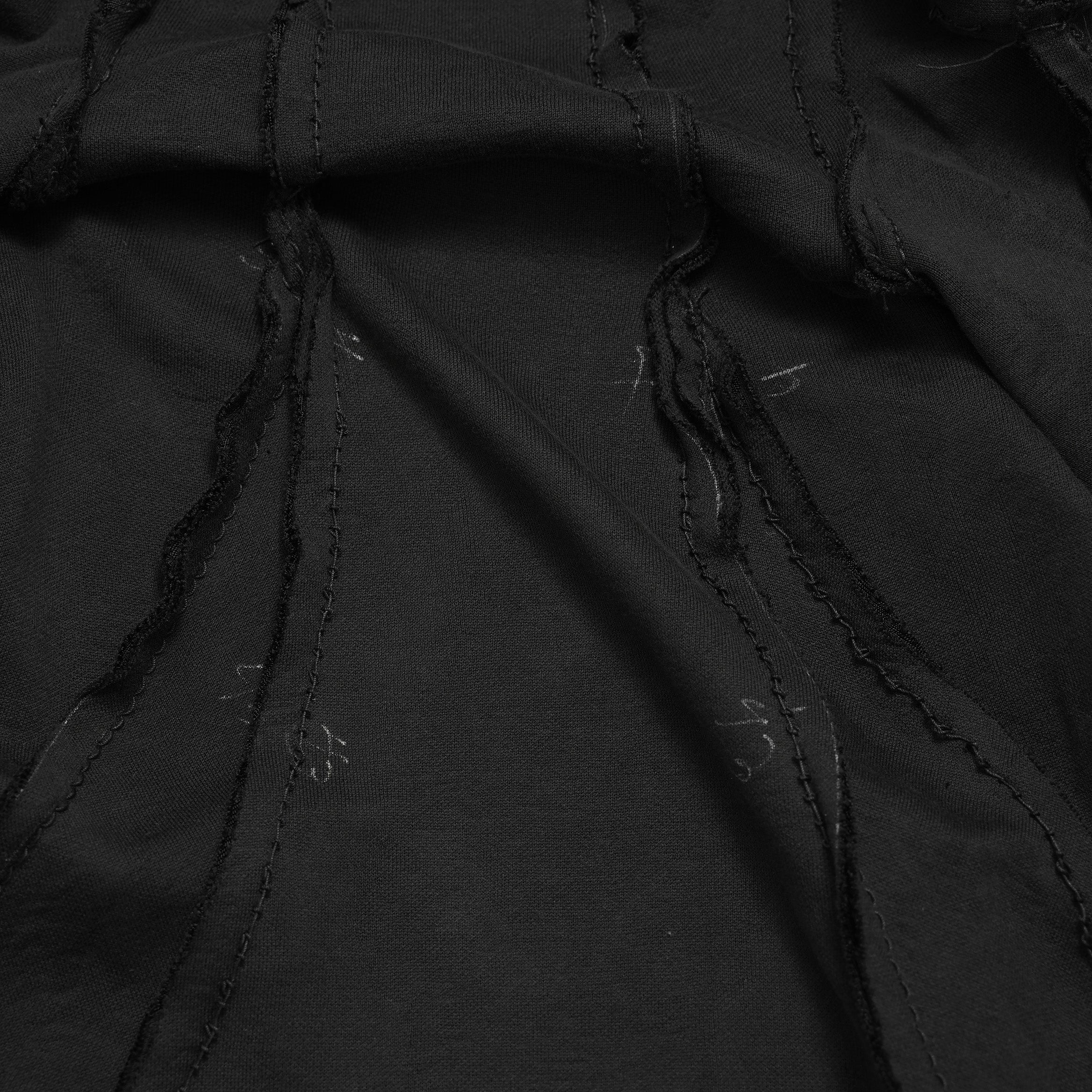 Leon Emanuel Blanck レオン エマニュエル ブランク / 美品 Forced Perspective Ninja Hoodie コーティング ロング パーカー / FP-M-HO-Z-01 / size 46 (BLACK)