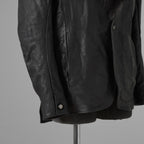 超希少 新品 incarnation インカネーション / 24AW HEAVY WEIGHT BABY CALF LEAHER LAPELLESS JACKET LINED JJK-1 WITH SHEARLING COLLAR ヘヴィーベビーカーフ レザー ジャケット /