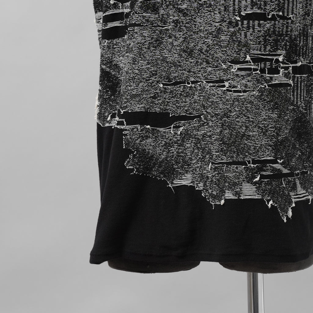 DIESEL ディーゼル / 美品 25SS K-Callisto Vest ダメージ加工 ニット ベスト / size M  (BLACK)