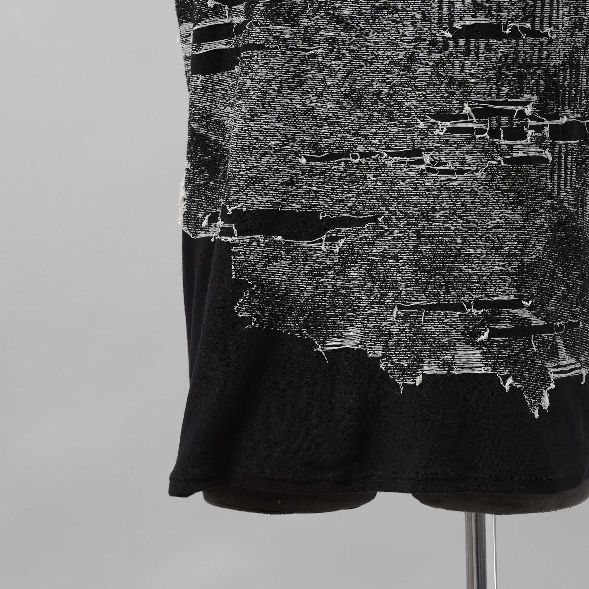 DIESEL ディーゼル / 美品 25SS K-Callisto Vest ダメージ加工 ニット ベスト / size M  (BLACK)