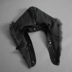 超希少 新品 incarnation インカネーション / 24AW HEAVY WEIGHT BABY CALF LEAHER LAPELLESS JACKET LINED JJK-1 WITH SHEARLING COLLAR ヘヴィーベビーカーフ レザー ジャケット /