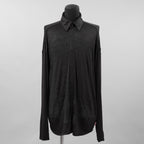 DIESEL ディーゼル / 美品 23AW S-FREDRIC-PLAIN 長袖シャツ / A181730SPAC / size 48 (BLACK)