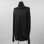 DIESEL ディーゼル / 美品 23AW S-FREDRIC-PLAIN 長袖シャツ / A181730SPAC / size 48 (BLACK)