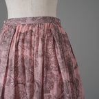 Christian Dior クリスチャンディオール / 23SS 美品 ディオリビエラ 京都 限定 トワルドジュイ フレアスカート / ミディスカート / 341J90A3877 / size 38 (PINK) レディース