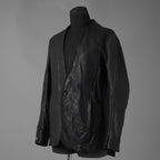 超希少 新品 incarnation インカネーション / 24AW HEAVY WEIGHT BABY CALF LEAHER LAPELLESS JACKET LINED JJK-1 WITH SHEARLING COLLAR ヘヴィーベビーカーフ レザー ジャケット /