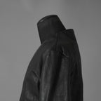 超希少 新品 incarnation インカネーション / 24AW HEAVY WEIGHT BABY CALF LEAHER LAPELLESS JACKET LINED JJK-1 WITH SHEARLING COLLAR ヘヴィーベビーカーフ レザー ジャケット /