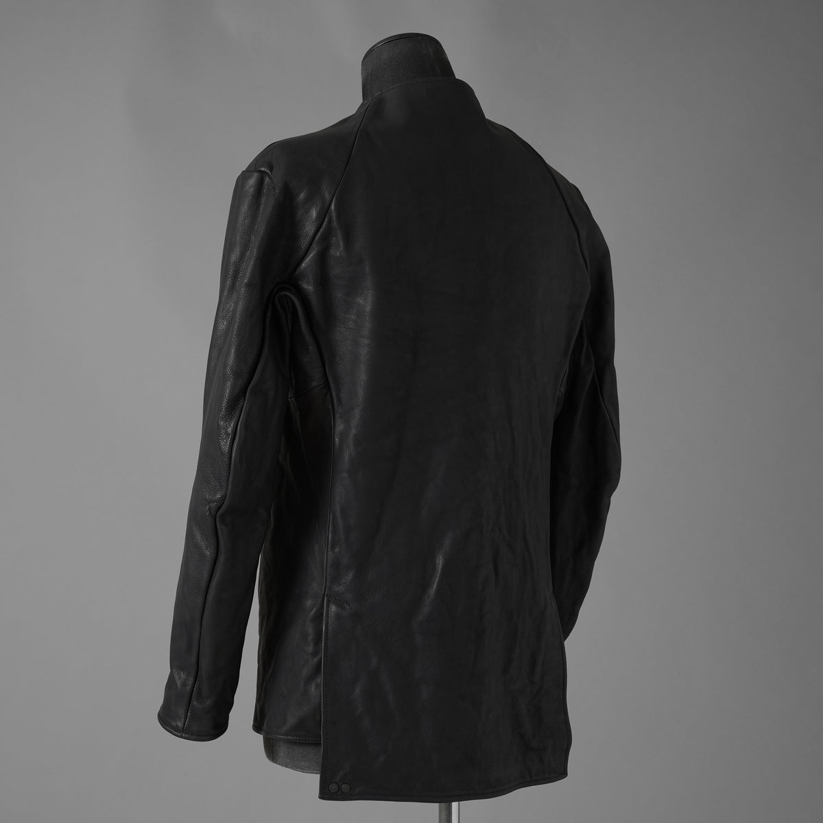超希少 新品 incarnation インカネーション / 24AW HEAVY WEIGHT BABY CALF LEAHER LAPELLESS JACKET LINED JJK-1 WITH SHEARLING COLLAR ヘヴィーベビーカーフ レザー ジャケット /